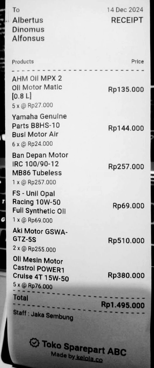 How to print invoices in Kelola